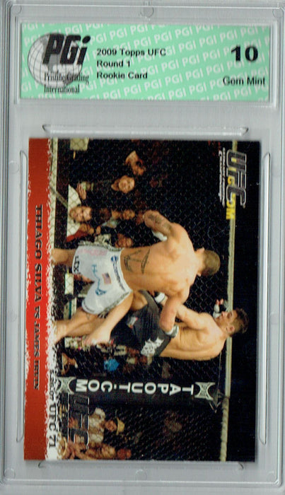 Thiago Silva - James Irvin 2009 Topps UFC #65 Silver 1/288 Rookie Card PGI 10