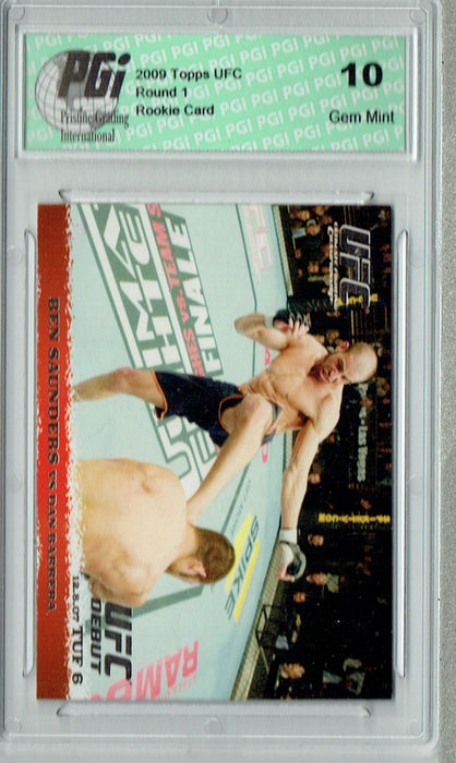 Ben Saunders - Dan Barrera 2009 Topps UFC #73 Silver 1/288 Rookie Card PGI 10