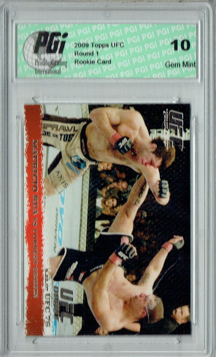 Mauricio Rua/Forrest Griffin 2009 Topps UFC #70 Silver 1/288 Rookie Card PGI 10