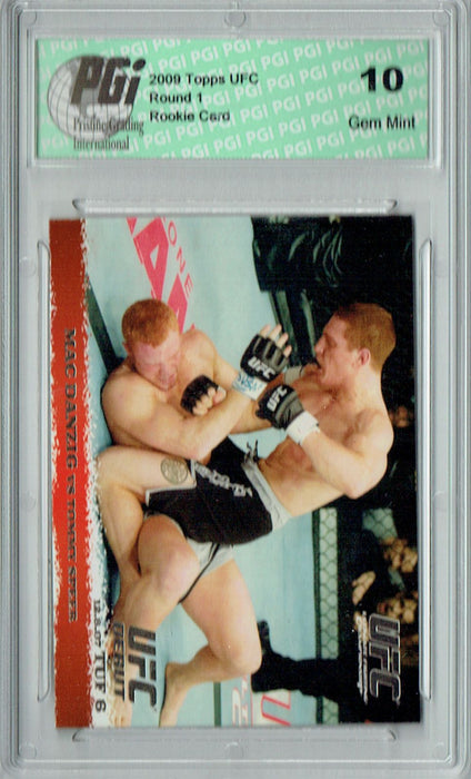 Mac Danzig - Tommy Speer 2009 Topps UFC #75 Silver 1/288 Rookie Card PGI 10