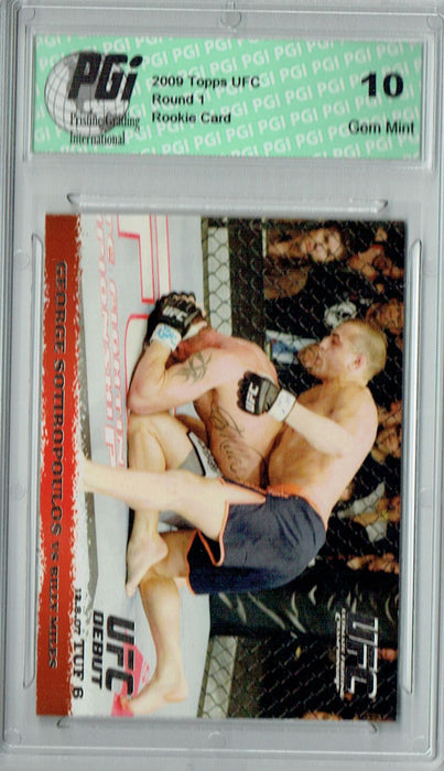 George Sotiropoulos/Billy Miles 2009 Topps UFC #76 1/288 Rookie Card PGI 10