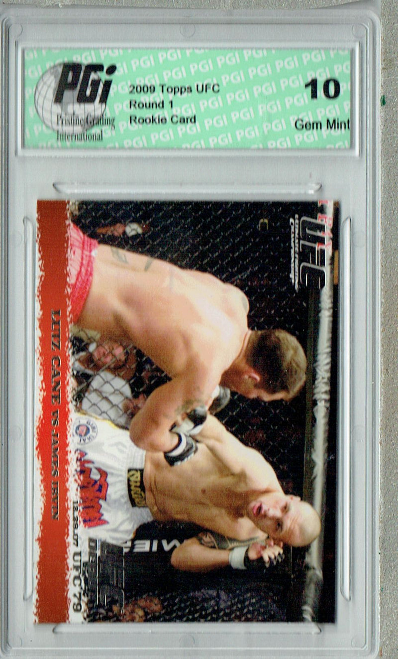 Luiz Cane - James Irvin 2009 Topps UFC #78 Silver 1/288 Rookie Card PGI 10