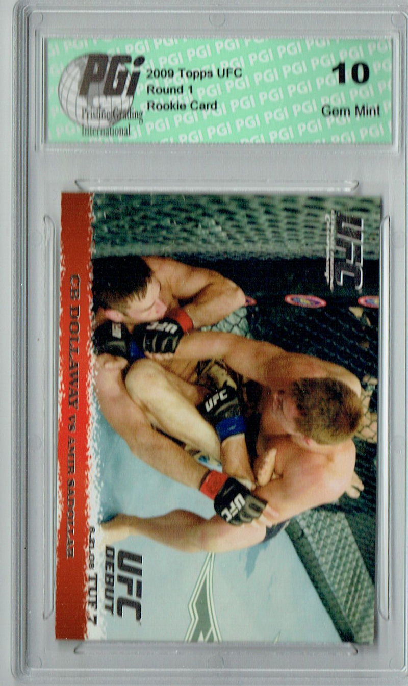 CB Dollaway - Amir Sadollah 2009 Topps UFC #88 Silver 1/288 Rookie Card PGI 10