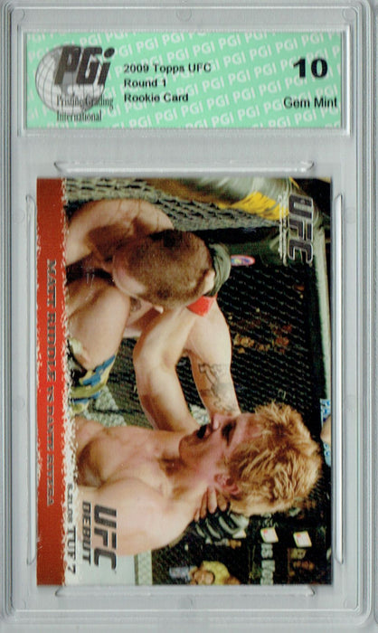 Matt Riddle - Dante Rivera 2009 Topps UFC #85 Silver 1/288 Rookie Card PGI 10