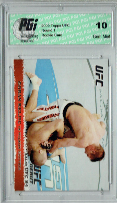 Goran Reljic - Wilson Gouveia 2009 Topps UFC #83 Silver 1/288 Rookie Card PGI 10