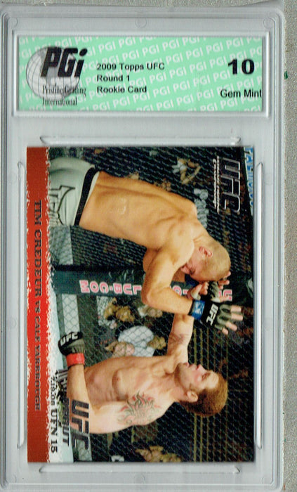 Tim Credeur - Cale Yarbrough 2009 Topps UFC #89 Silver 1/288 Rookie Card PGI 10