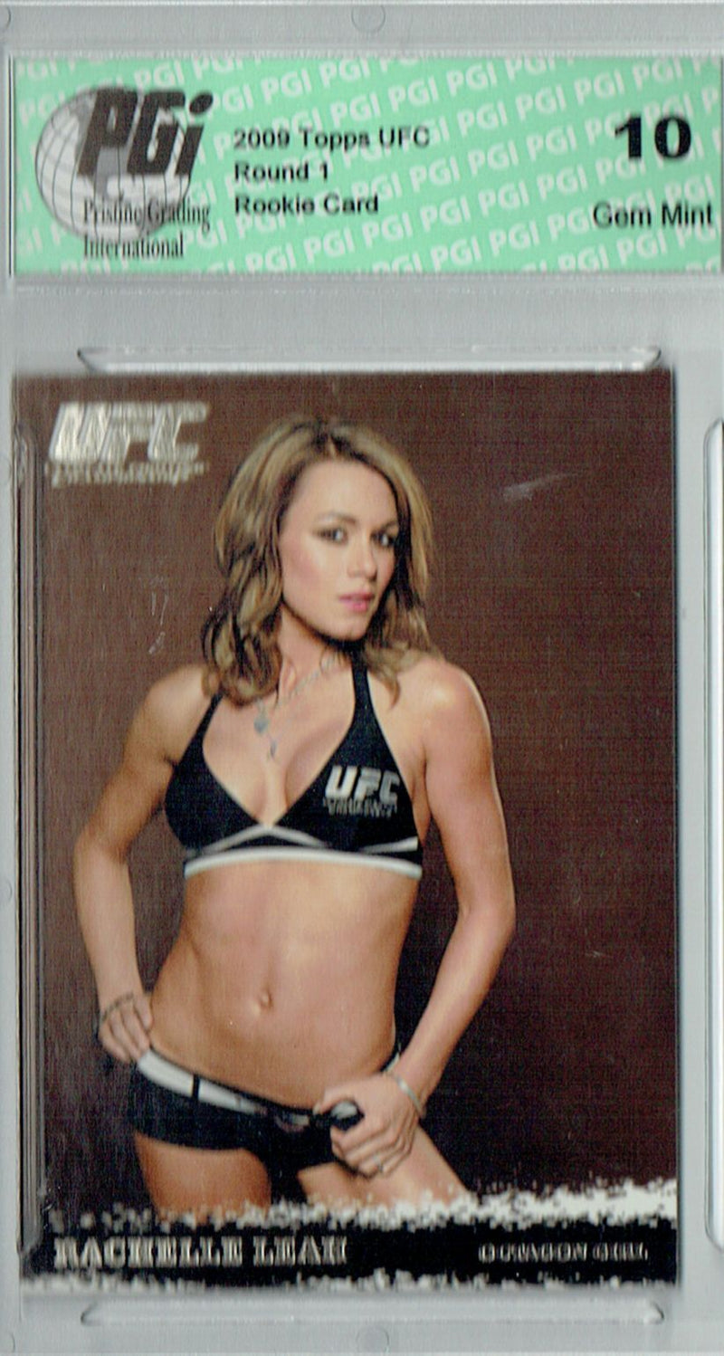 Rachelle Leah 2009 Topps UFC #96 Silver 1/288 Rookie Card PGI 10