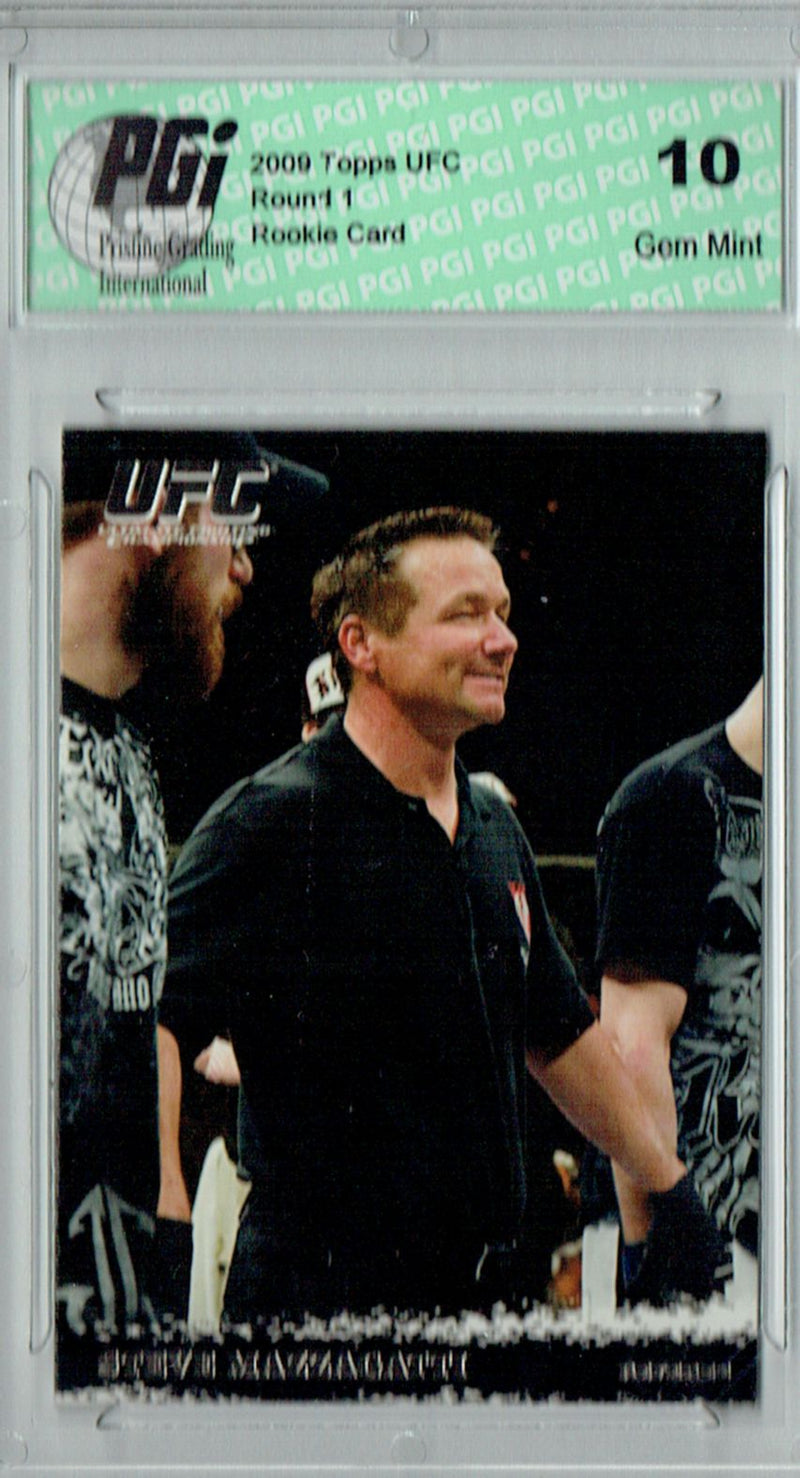 Steve Mazzagatti 2009 Topps UFC #92 Silver 1/288 Rookie Card PGI 10