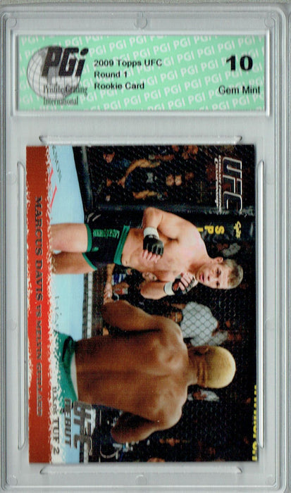 Marcus Davis/Melvin Guillard 2009 Topps UFC #32 Silver 1/288 Rookie Card PGI 10