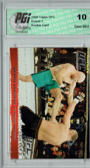 Keith Jardine - Kerry Schall 2009 Topps UFC #30 Silver 1/288 Rookie Card PGI 10