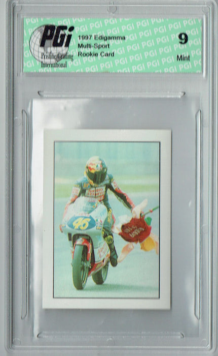 PGI 9 Valentino Rossi 1997 Edigamma #83 Rookie Card