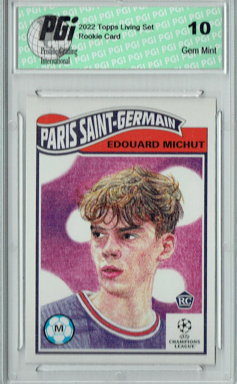 Edouard Michut 2022 Topps Living Set #464 Print Run: 1,249 Rookie Card PGI 10