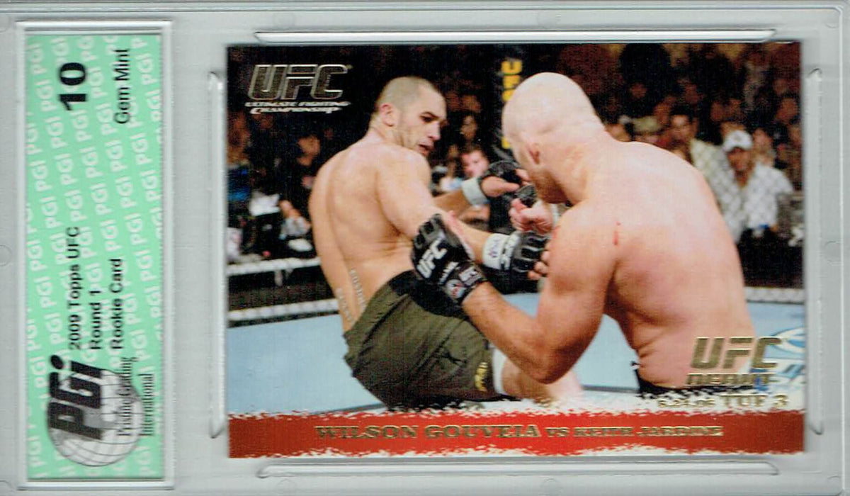 Wilson Gouveia Keith Jardine 2009 Topps UFC #45 Gold 432 Made Rookie Card PGI 10