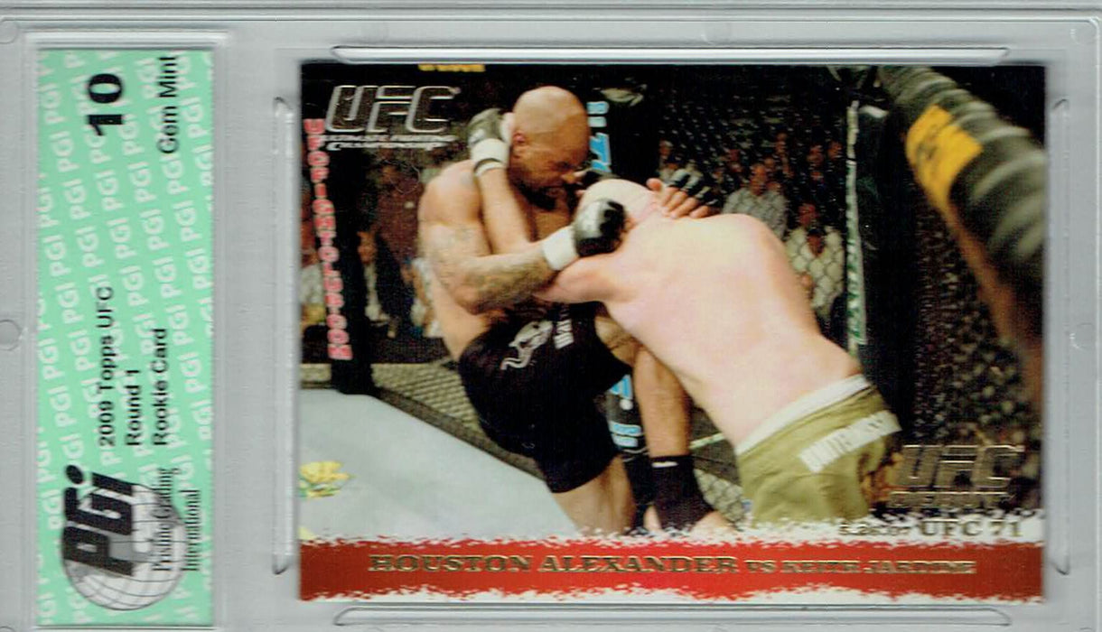 Houston Alexander Keith Jardine 2009 Topps UFC #64 Gold 1/432 Rookie Card PGI 10