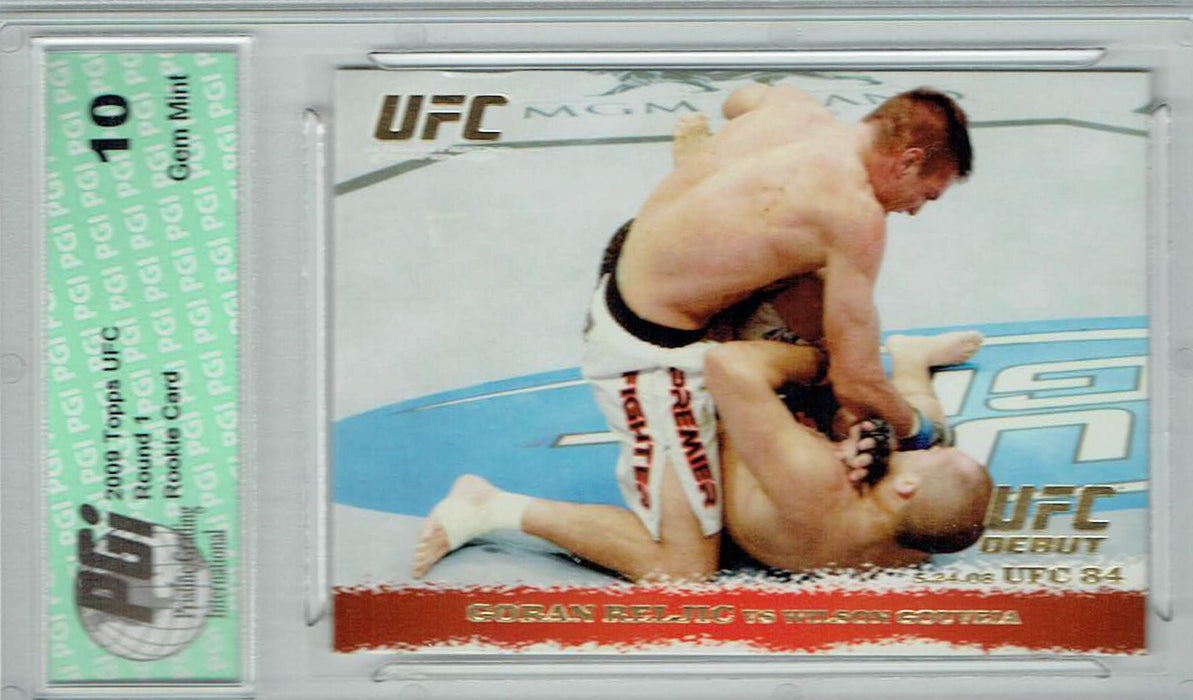 Goran Reljic Wilson Gouveia 2009 Topps UFC #83 Gold 432 Made Rookie Card PGI 10