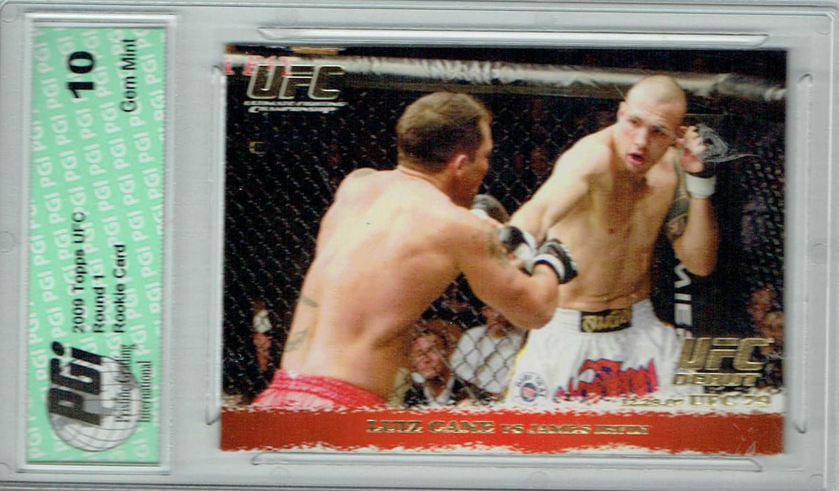 Luiz Cane James Irvin 2009 Topps UFC #78 Gold 432 Made Rookie Card PGI 10