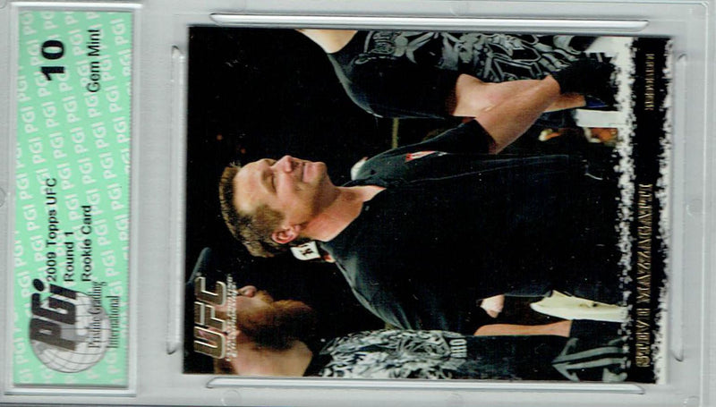 Steve Mazzagatti 2009 Topps UFC #92 Gold 432 Made Rookie Card PGI 10