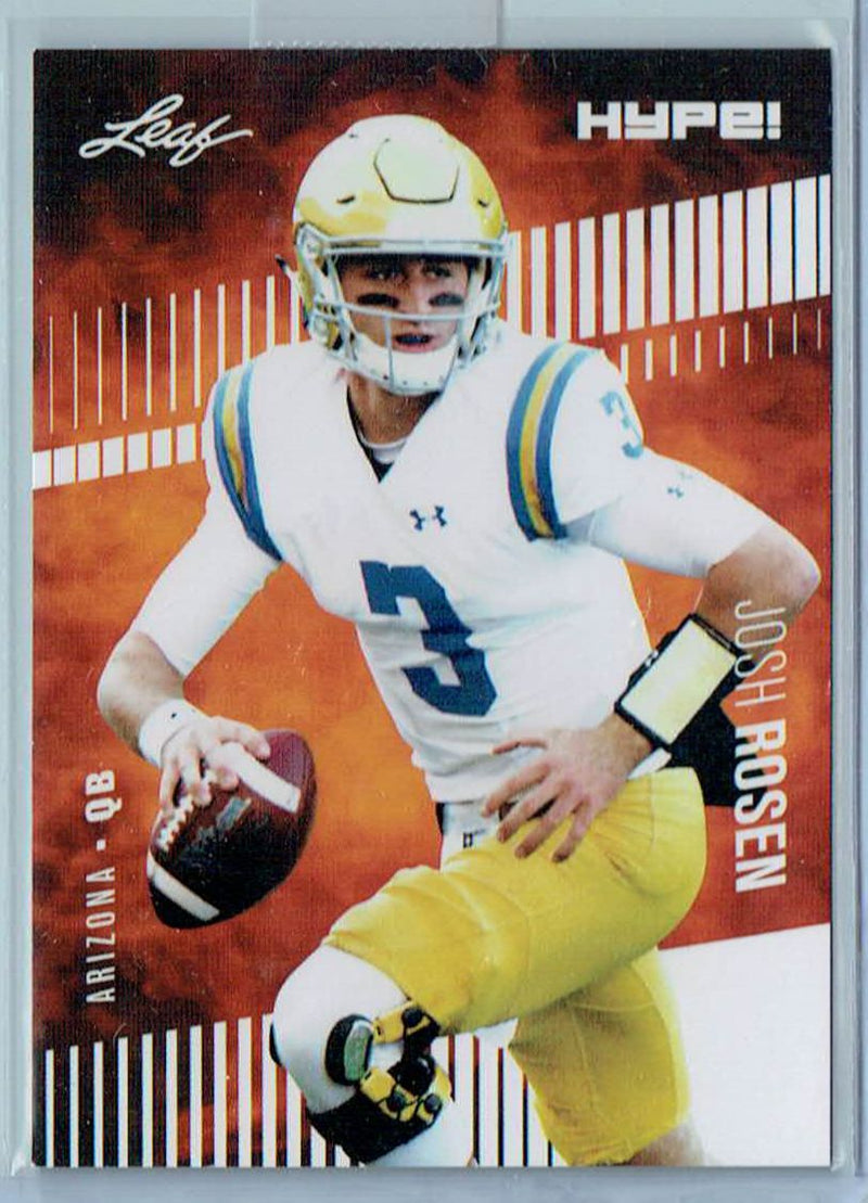 Mint Josh Rosen 2018 Leaf HYPE #6 Only 5000 Made Rare Rookie Card