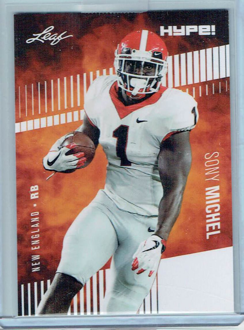 Mint Sony Michel 2018 Leaf HYPE #7 Only 5000 Made Rare Rookie Card