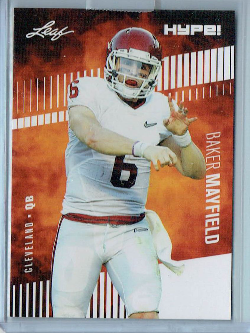 Mint Baker Mayfield 2018 Leaf HYPE #3 Only 5000 Made Rare Rookie Card