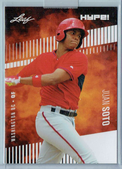 Mint Juan Soto 2018 Leaf HYPE! #15 Only 5000 Made! Rare Rookie Card