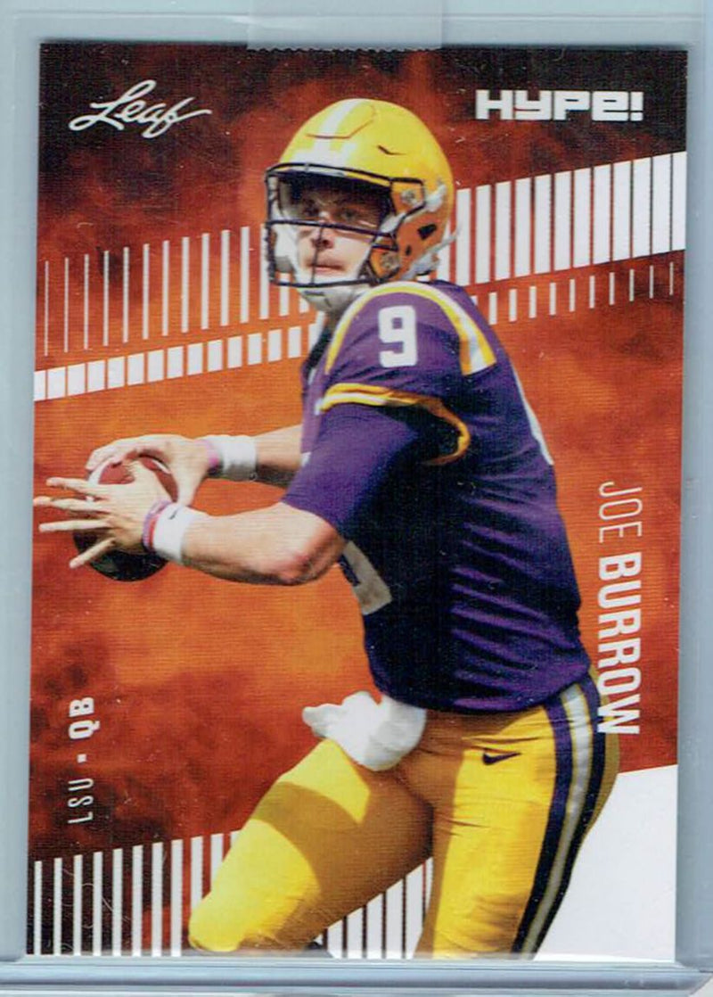Mint Joe Burrow 2020 Leaf HYPE! #30 Only 5000 Made! Rare Rookie Card