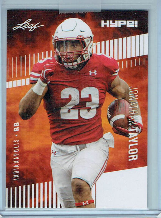 Mint Jonathan Taylor 2020 Leaf HYPE! #38 Only 5000 Made! Rare Rookie Card