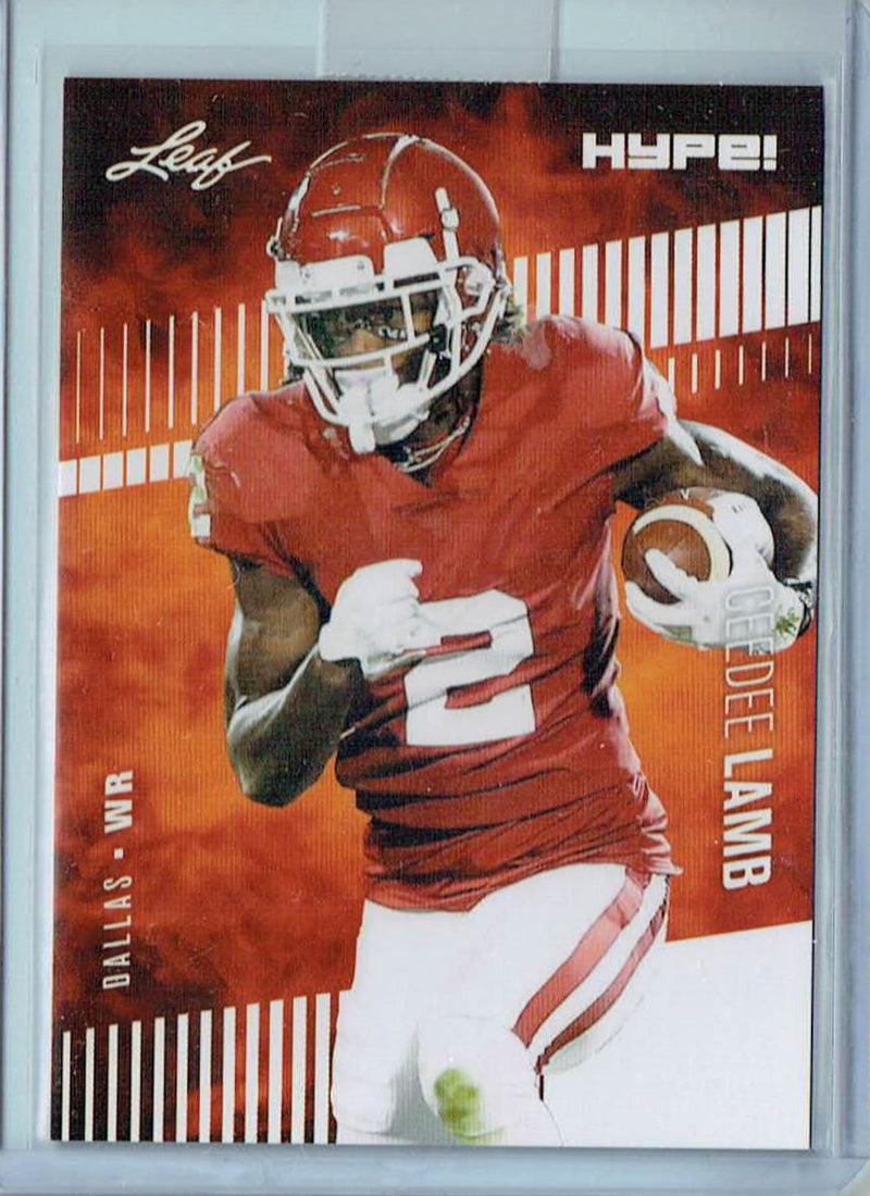 Mint CeeCee Lamb 2020 Leaf HYPE #35 Only 5000 Made Rare Rookie Card
