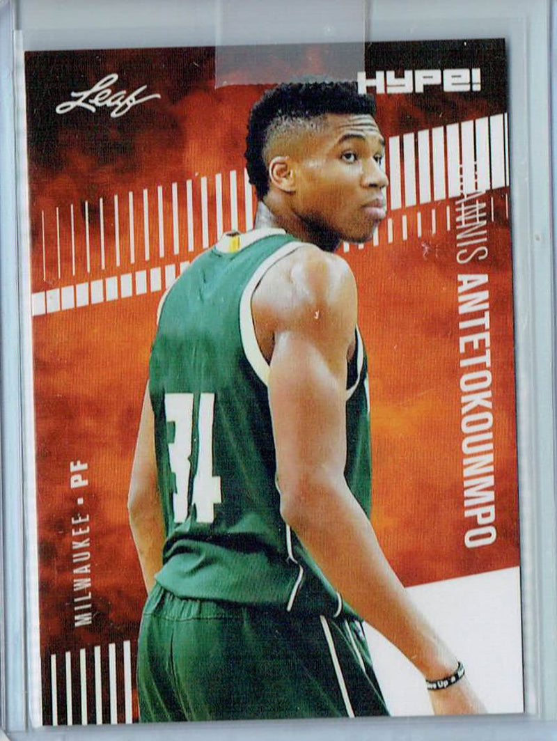Mint Giannis Antetokounmpo 2019 Leaf HYPE #32 Only 5000 Made Rare Card