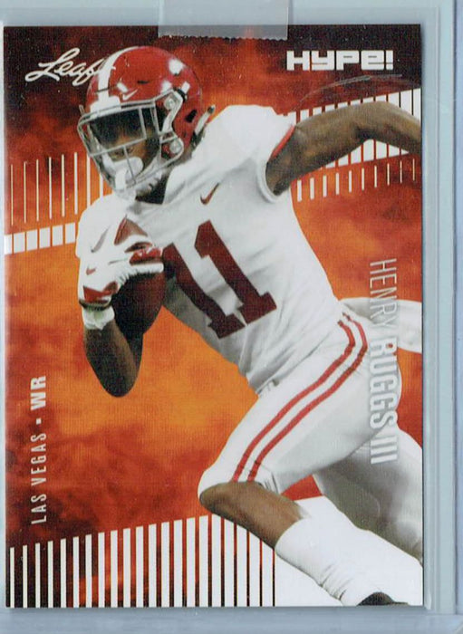 Mint Henry Ruggs 2020 Leaf HYPE! #37 Only 5000 Made! Rare Rookie Card