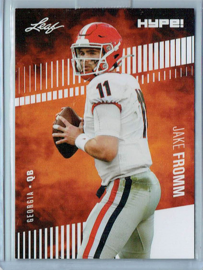 Mint Jake Fromm 2020 Leaf HYPE #34 Only 5000 Made Rare Rookie Card