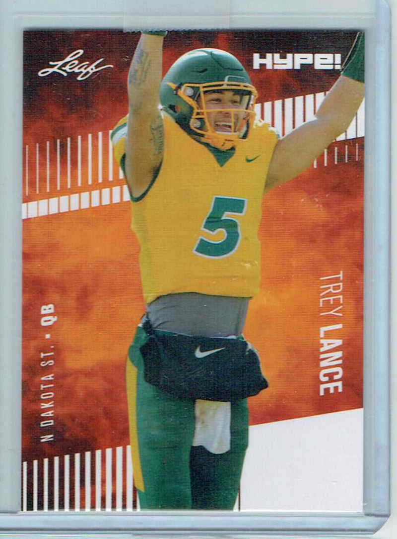 Mint Trey Lance 2021 Leaf HYPE #51a Only 5000 Made Rare Rookie Card
