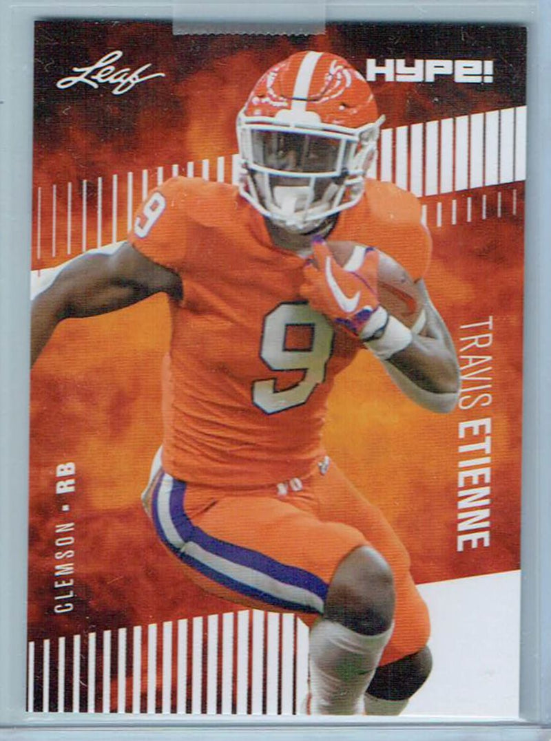Mint Travis Etienne 2021 Leaf HYPE #53 Only 5000 Made Rare Rookie Card