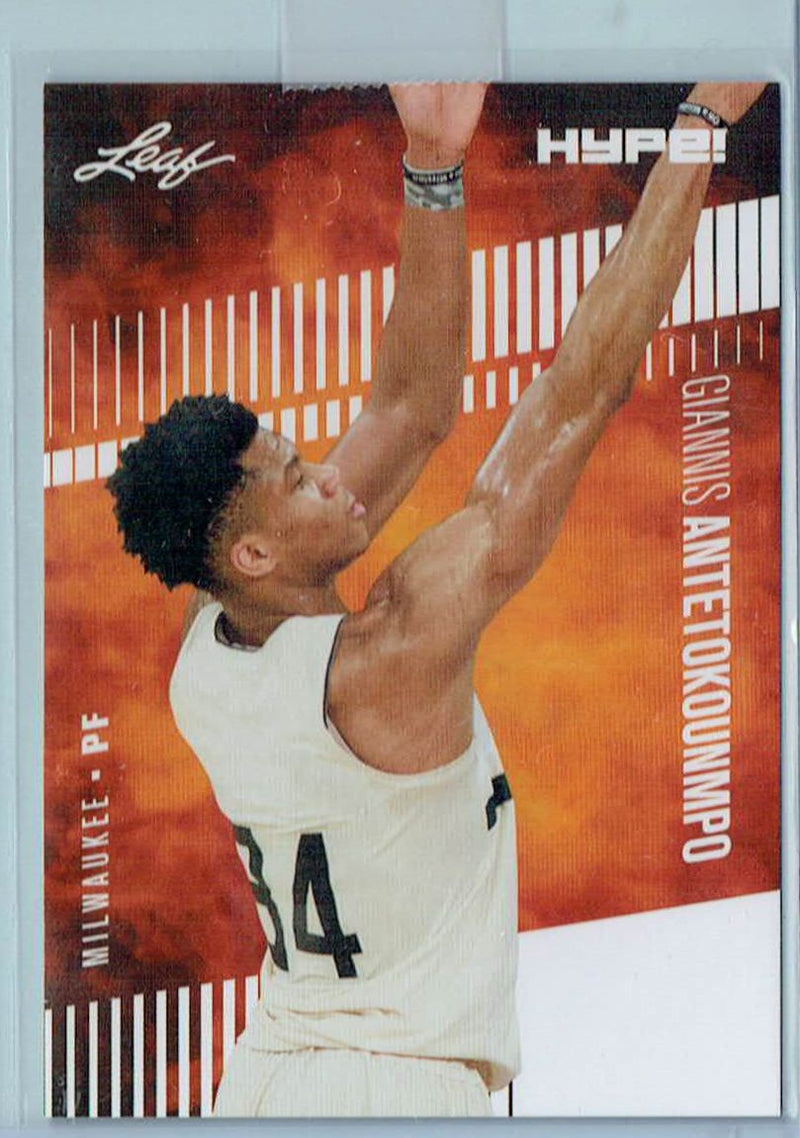 Mint Giannis Antetokounmpo 2020 Leaf HYPE #48 Only 5000 Made Rare Card