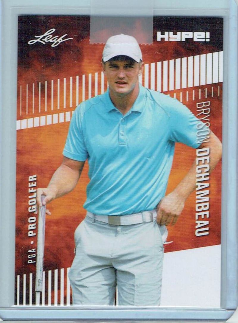 Mint Bryson Dechambeau 2021 Leaf HYPE #64 Only 5000 Made Rare Rookie Card