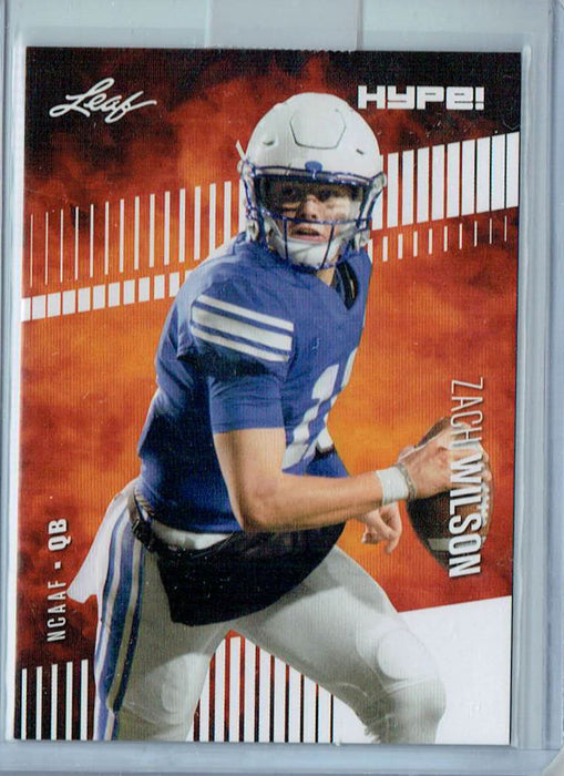 Mint Zach Wilson 2021 Leaf HYPE! #58 Only 5000 Made! Rare Rookie Card