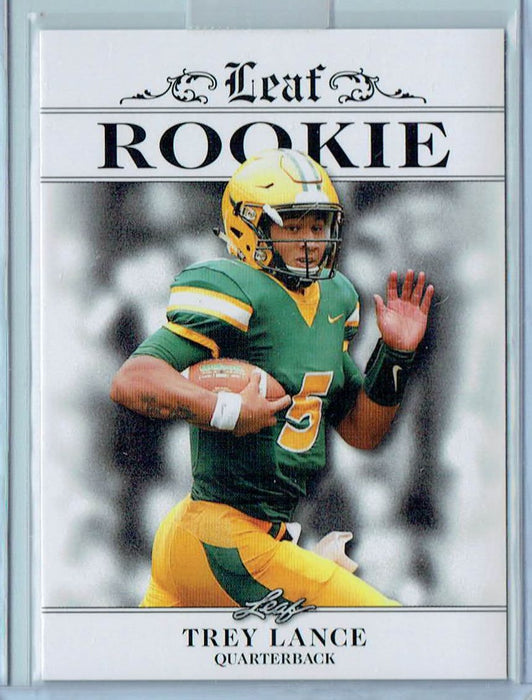 Mint Trey Lance 2021 Leaf Exclusive #4 Only 5000 Made! Rare Rookie Card
