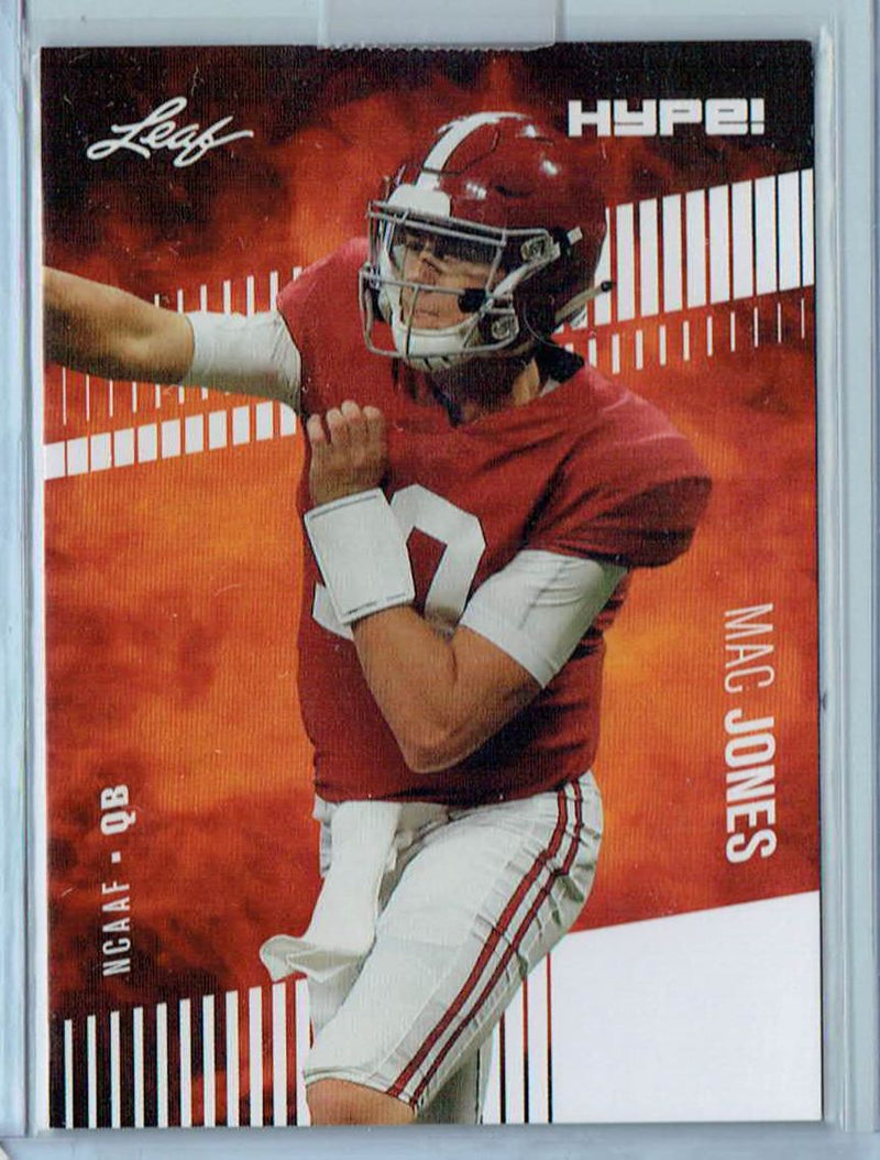 Mint Mac Jones 2021 Leaf HYPE #60 Only 5000 Made Rare Rookie Card