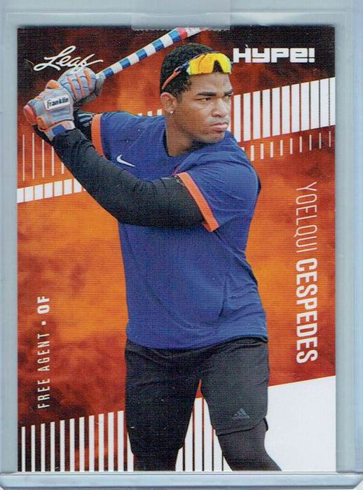 Mint Yoelqui Cespedes 2020 Leaf HYPE! #42a Only 5000 Made! Rare Rookie Card