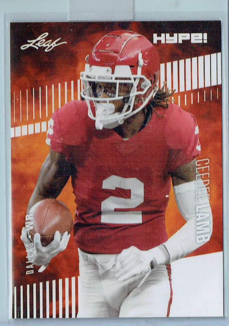 Mint CeeCee lamb 2020 Leaf HYPE #35a Only 5000 Made Rare Rookie Card