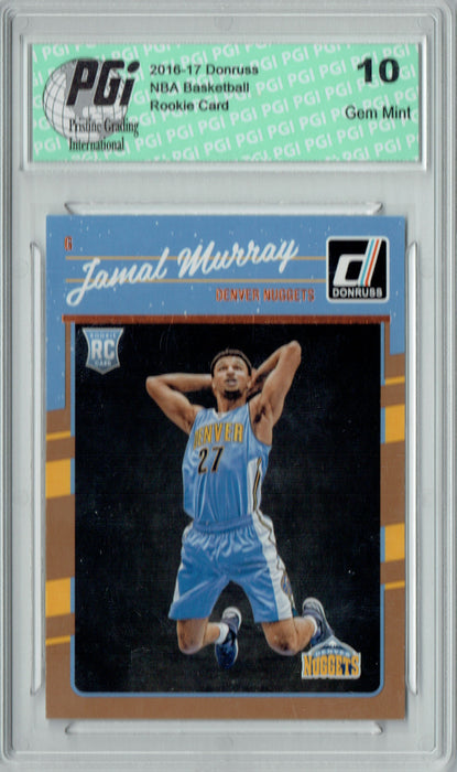 Jamal Murray 2016-2017 Donruss #157 Rookie Card PGI 10