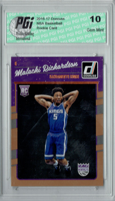 Malachi Richardson 2016-2017 Donruss #169 Rookie Card PGI 10