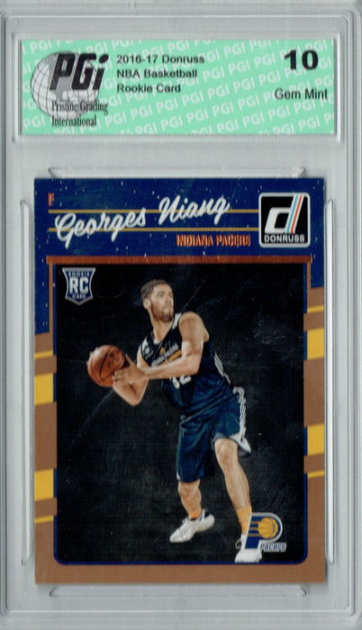 Georges Niang 2016-2017 Donruss #189 Rookie Card PGI 10