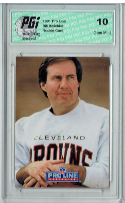 Bill Belichick 1991 Proline Portraits #115 Rookie Card PGI 10
