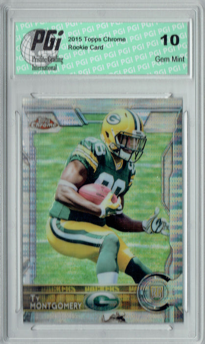 Ty Montgomery 2015 Topps Chrome #119 Prizm Refractor Rookie Card PGI 10