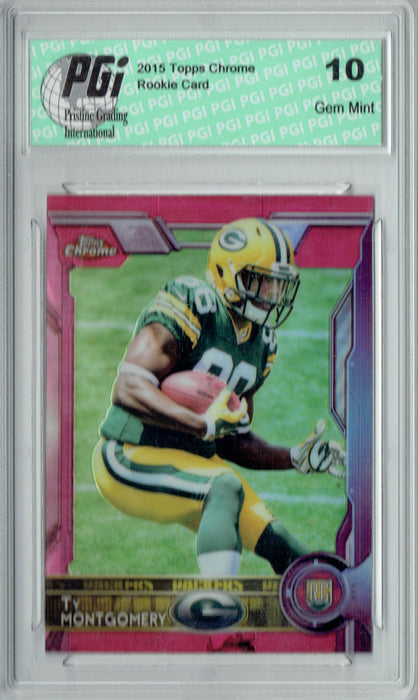 Ty Montgomery 2015 Topps Chrome #119 Pink Refractor #/399 Rookie Card PGI 10