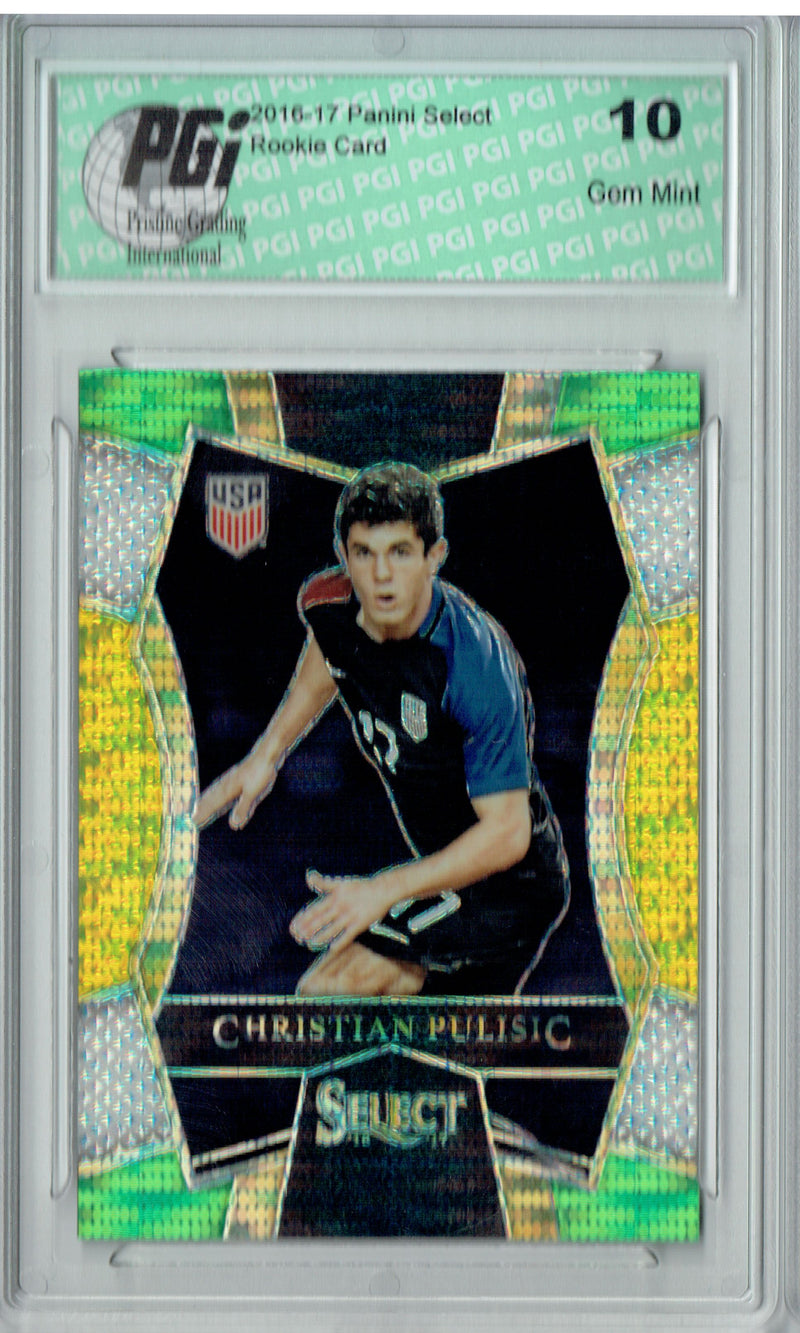 Christian Pulisic 2016 Panini Select #150 Multi Color SP Rookie Card PGI 10