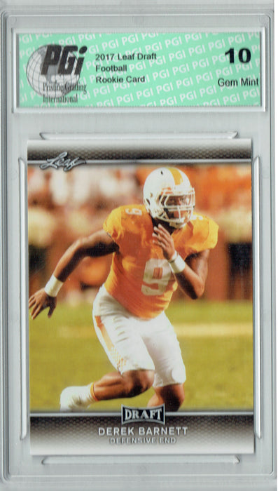 Derek Barnett 2017 Leaf Draft #25 Rookie Card PGI 10