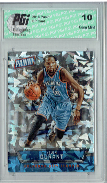 Kevin Durant 2016 Panini Cracked Ice #14 Only 25 Made Card PGI 10
