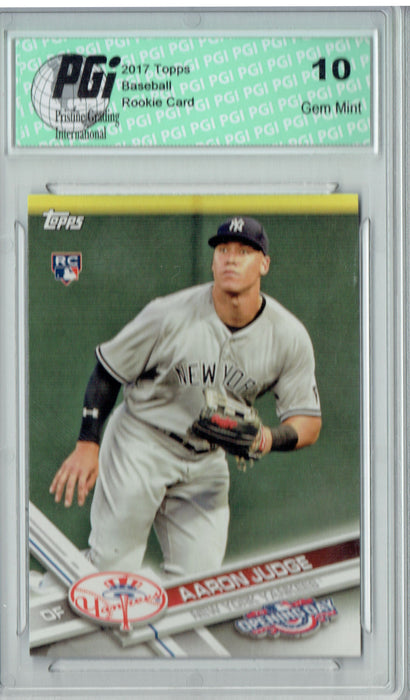 Aaron Judge 2017 Topps Opening Day #147 Rookie Card PGI 10